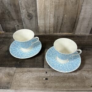 Grace Teaware Tea Cup Saucer Flowers Floral Hydrangea? Set of 2 - GRACE'S